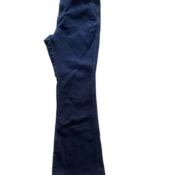 LL Bean Deep Indigo Signature Stretch High Rise Flare Leg Classic Women's Jeans - Picture 7 of 10